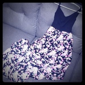 Backless floral dress